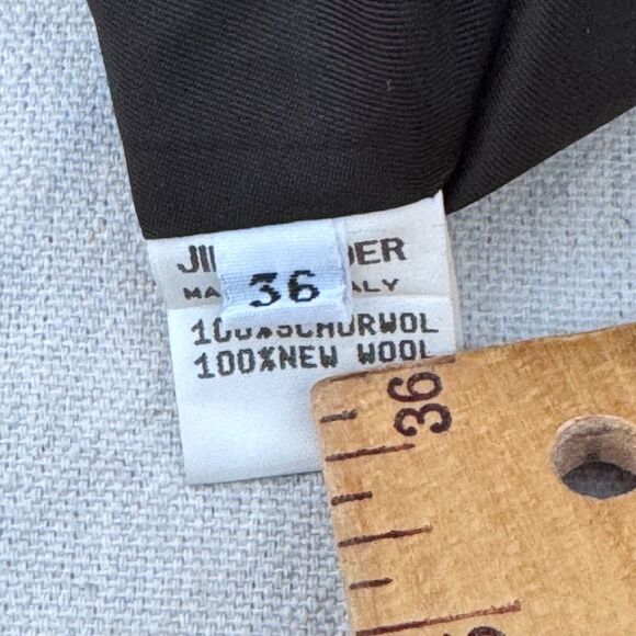 Jil Sander Made in Italy Suit Size 36 / Skirt Size 38 Wool Set Dress Black - Picture 6 of 16